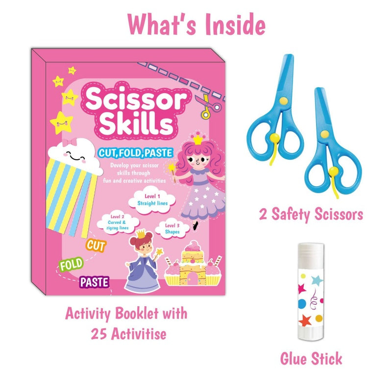 🥳2026 HOT SALE🥳💞50K+ SOLD! ✂️📚 50% OFF! Kids Scissor Skills Activity Book Set – 3 progressive levels, cut, fold & paste, visual guides. Build fine motor skills safely! 🛡️✅