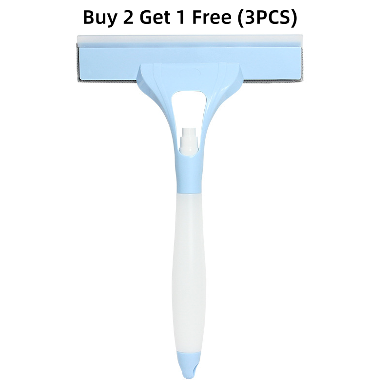 🥳2026 HOT SALE🥳💞50K+ SOLD! 🪟✨ 50% OFF! All-in-One Glass Cleaning Tool – 3-in-1 spray, scrub & squeegee, streak-free silicone blade. One-hand operation for windows, mirrors & car glass! ✅💪