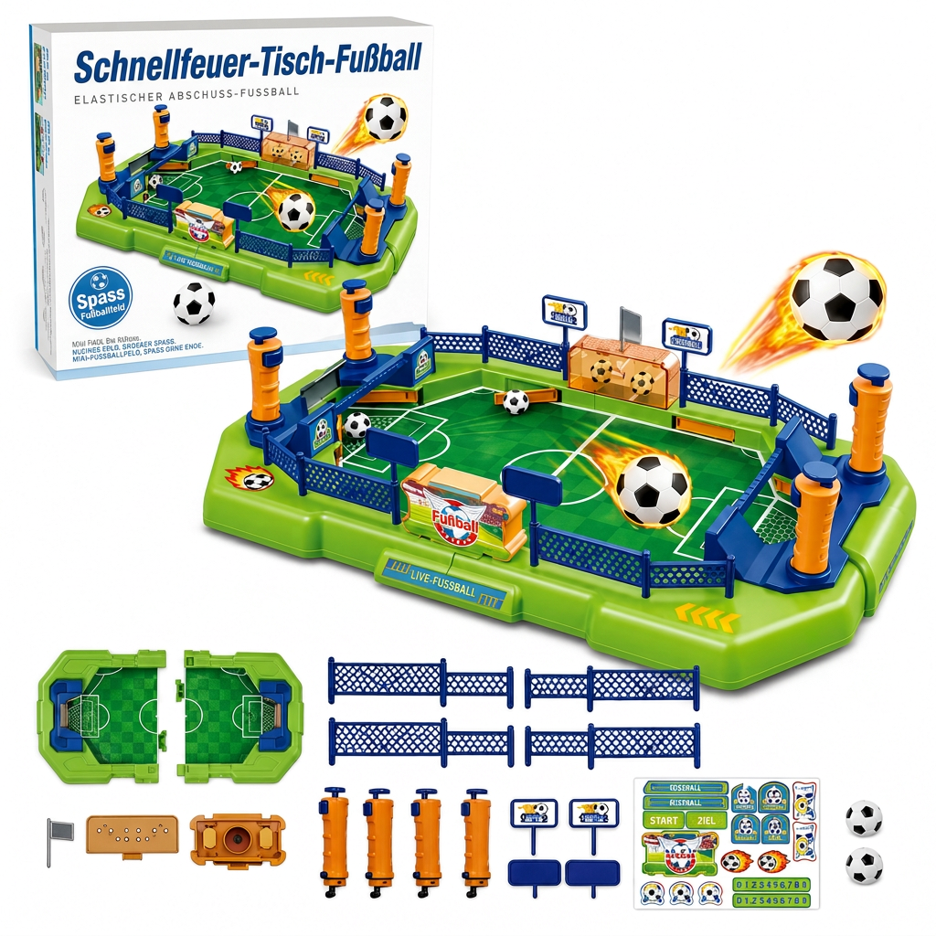 🥳2026 HOT SALE🥳💞50K+ SOLD! ⚽⏰ 50% OFF! 2-Player Tabletop Football Game – spring flippers, mechanical goal bell, durable & portable. Sharpen reflexes & family fun! 🏆✨