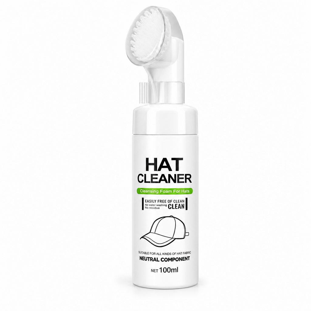 🥳2026 HOT SALE🥳💞50K+ SOLD! 🧢✨ 50% OFF! Rinse-Free Hat Foam Cleaner – dissolves sweat stains & makeup buildup, keeps shape. Works on caps, visors & bucket hats! 🛡️✅