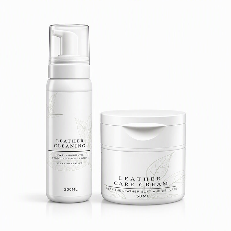 🥳2026 HOT SALE🥳💞50K+ SOLD! 👜✨ 50% OFF! Luxury Leather Cleaner & Nourishing Care Cream Set – coconut oil foam lifts dirt gently, restores supple luster. For bags, sofas & car interiors! 🛡️💚