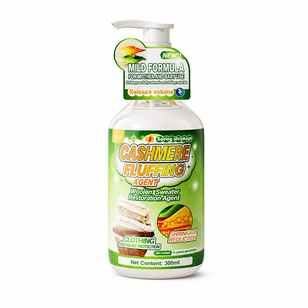 🥳2026 HOT SALE🥳💞50K+ SOLD! 🧶✨ Wool & Cashmere Softening Care Liquid – gently relaxes shrunken knitwear, restores cloud-like softness & fit. Phosphate-free care for favourite sweaters! 🛡️💚