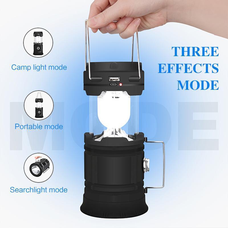 🥳2026 HOT SALE🥳💞50K+ SOLD! 🏕️🔥 50% OFF! 3-in-1 LED Flame Camping Lantern – retractable design, flickering flame & white light modes, plus flashlight. Solar/USB rechargeable for any emergency! 🛡️✅