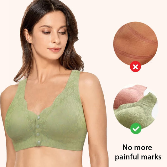 Soldes -49% de réduction 👙Soutien-gorge sans couture anti-affaissement avec fermeture sur le devant pour femme