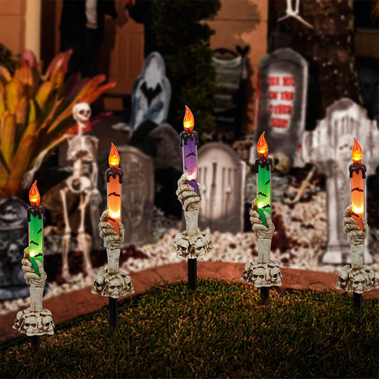 Meilleur cadeau-Lampe de sol extérieure à bougie en forme de main de fantôme d'Halloween