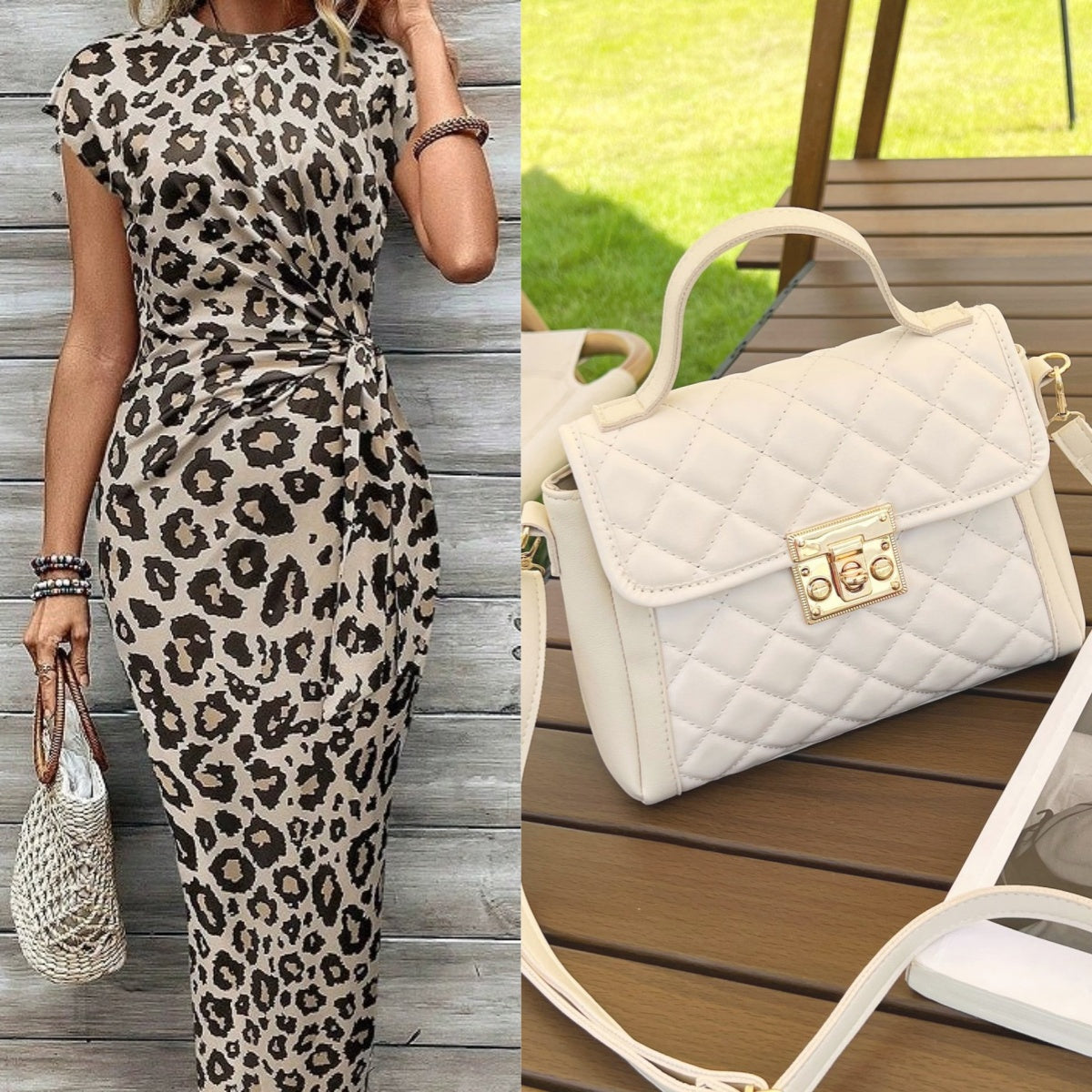 🥳2026 HOT SALE🥳💞50K+ SOLD!👵🌸 50% OFF! Women's Knot Bodycon Dress – Leopard print, tummy-flattering knot. Comfy & chic for parties or date nights. Feel gorgeous. ✨🌹