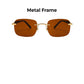 Men's Stylish Frameless High Definition Polarized Sunglasses