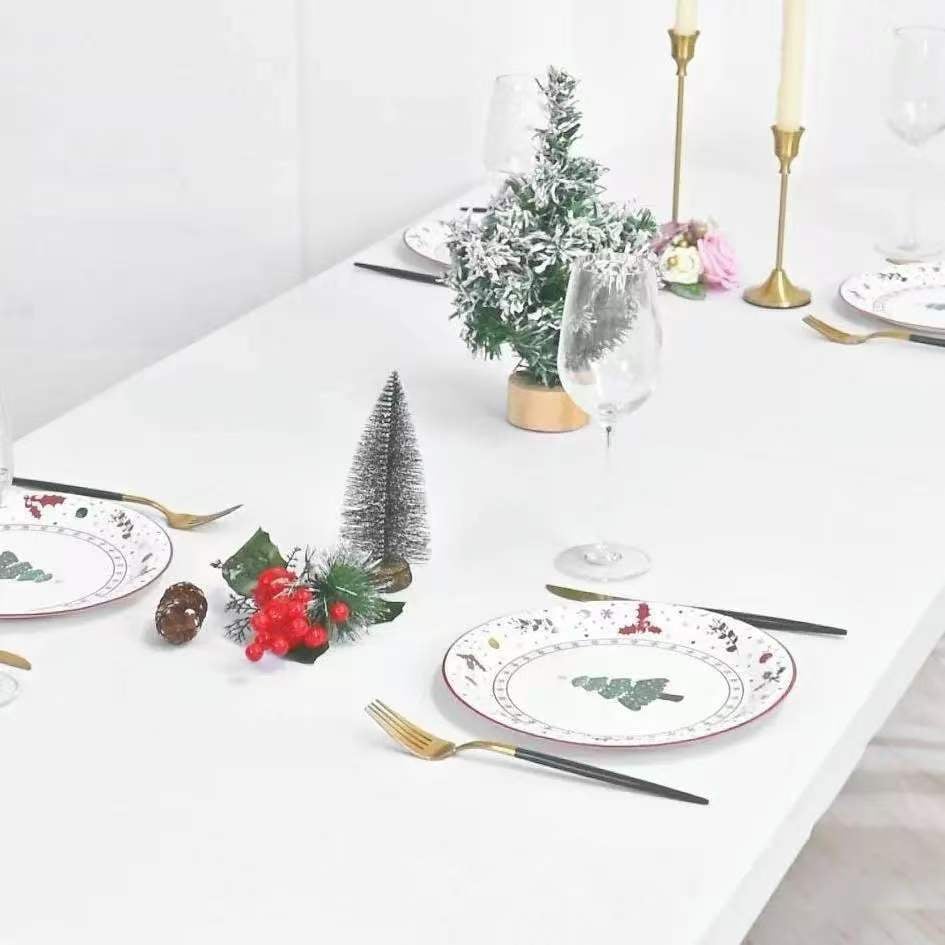 🥳2026 HOT SALE🥳💞50K+ SOLD! 🏠✨ 50% OFF! Stretch Fabric Table Cover – Snug fit, no slipping, no wrinkles. Elastic edges hug your table – stays put indoors & outdoors. Waterproof & washable! 🍽️💪
