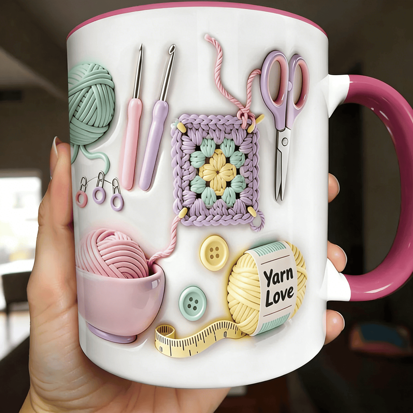🥳2026 HOT SALE🥳💞50K+ SOLD!🧶🎁 50% OFF! Yarn Love Mug – Last Day! 50K+ Sold. Ceramic mug with yarn ball & crochet hook design. Dishwasher & microwave safe. Perfect gift for crafters & knitters. 🧣✨