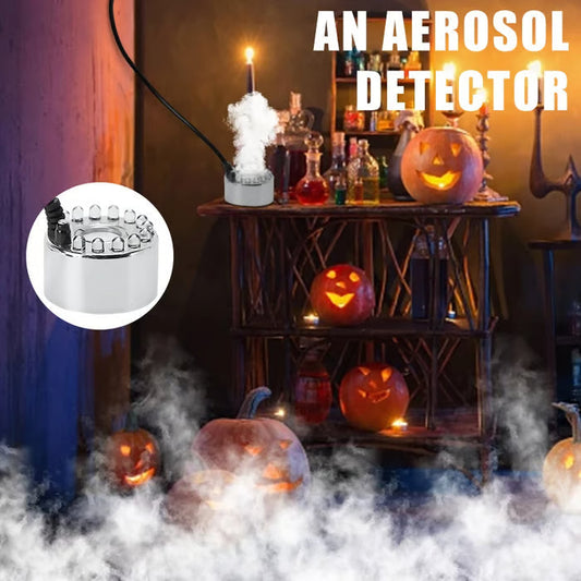 🥳2026 HOT SALE🥳💞50K+ SOLD! 🎃✨ 50% OFF! 12-LED Ultrasonic Mist Maker Fogger – Creates cool mist & colourful lights for Halloween décor, humidifiers & fountains. Quiet operation – just plug & play! 👻💧
