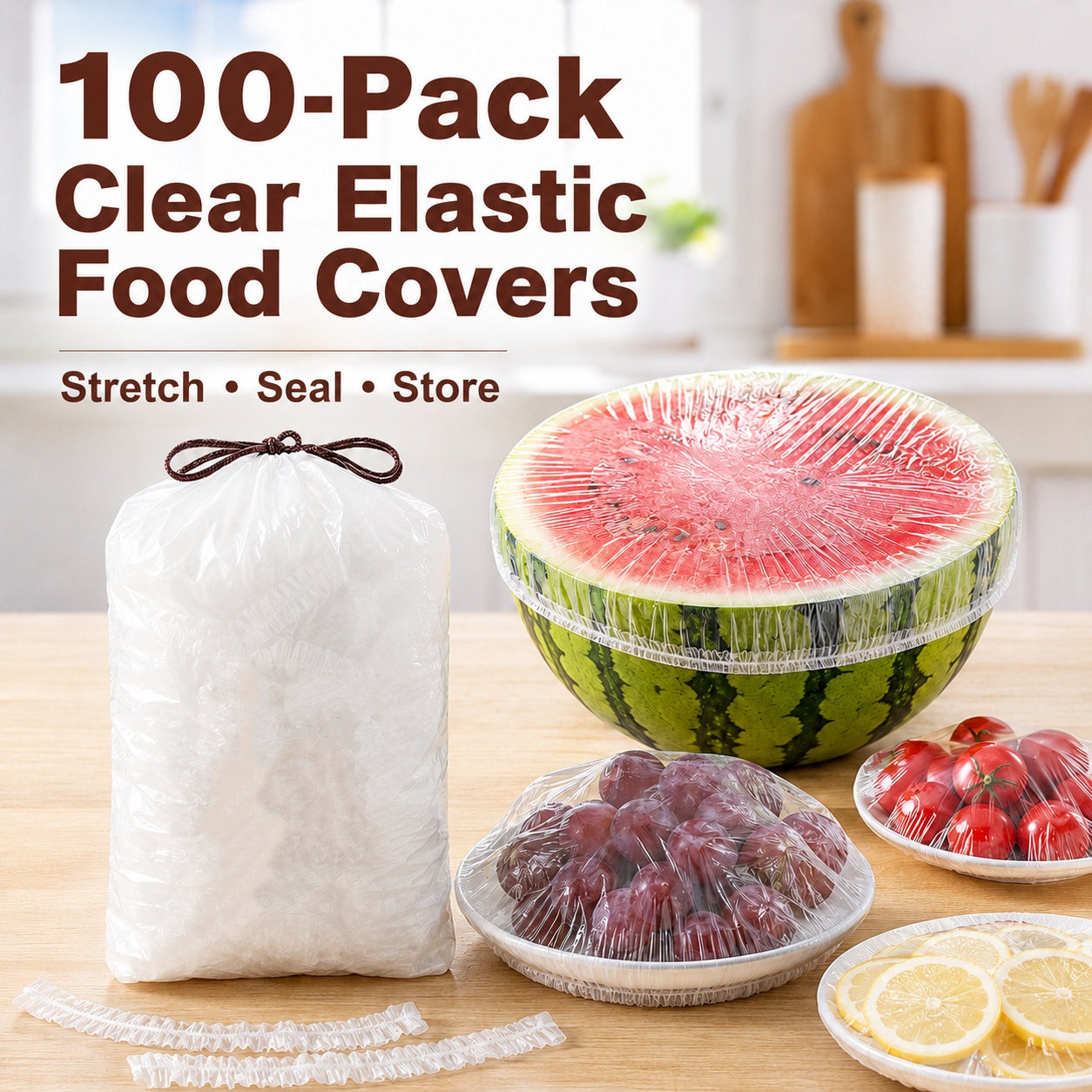 🥳2026 HOT SALE🥳💞50K+ SOLD!🎯🌈 LAST DAY – JUST £0.099! Elastic Food Covers – Transparent design lets you see leftovers at a glance. Perfect for BBQs, meal prep & everyday storage! 💪💚