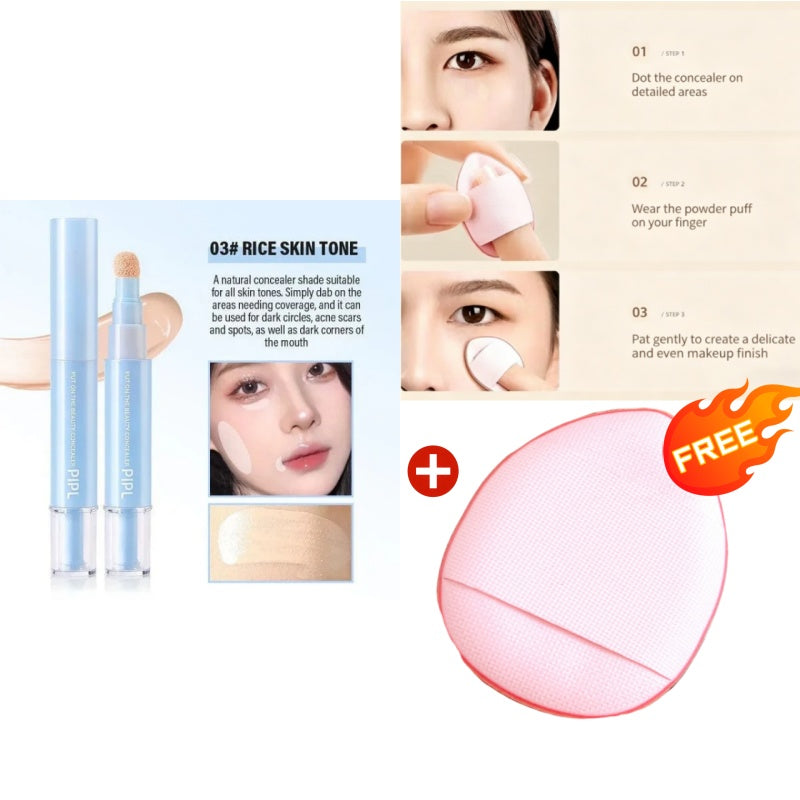 🥳2026 HOT SALE🥳💞50K+ SOLD!🎨🖌️ 50% OFF! Dual Concealer Pen – Covers dark circles & spots, 24hr hydration. Lightweight, no caking. Soft finish. ✨🌸