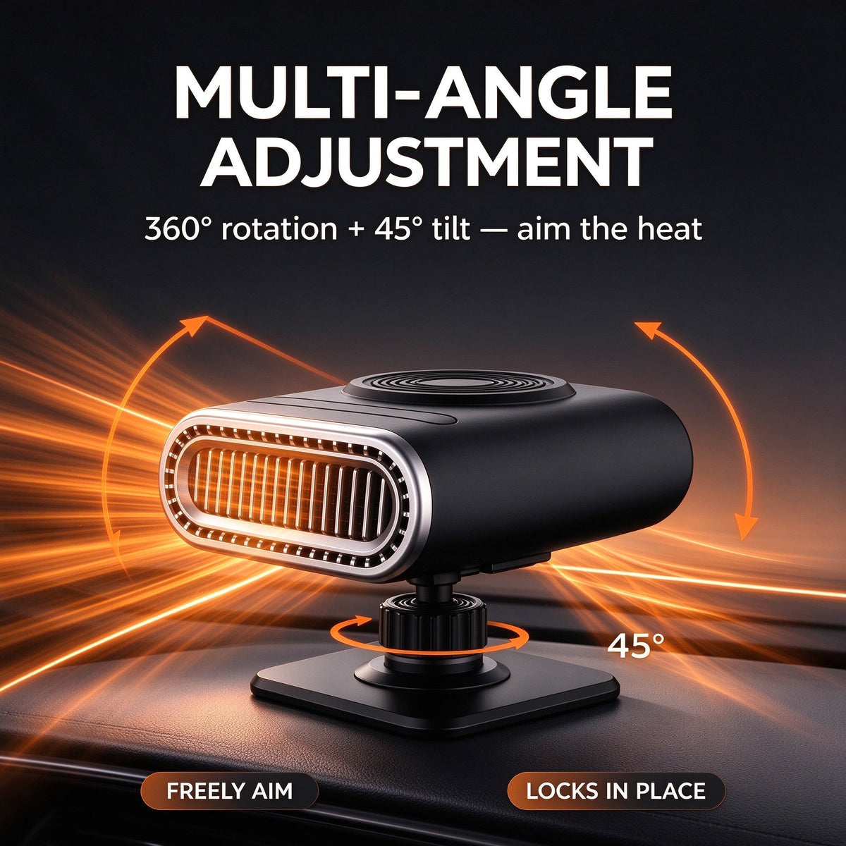 🥳2026 HOT SALE🥳💞50K+ SOLD! 🚗🔥 50% OFF! 2-in-1 Portable Car Heater & Windscreen Defroster – compact 12V, fast heat clears frost & fog, 360° rotation & 3 gears. Warm, clear driving in minutes! 🛡️✅
