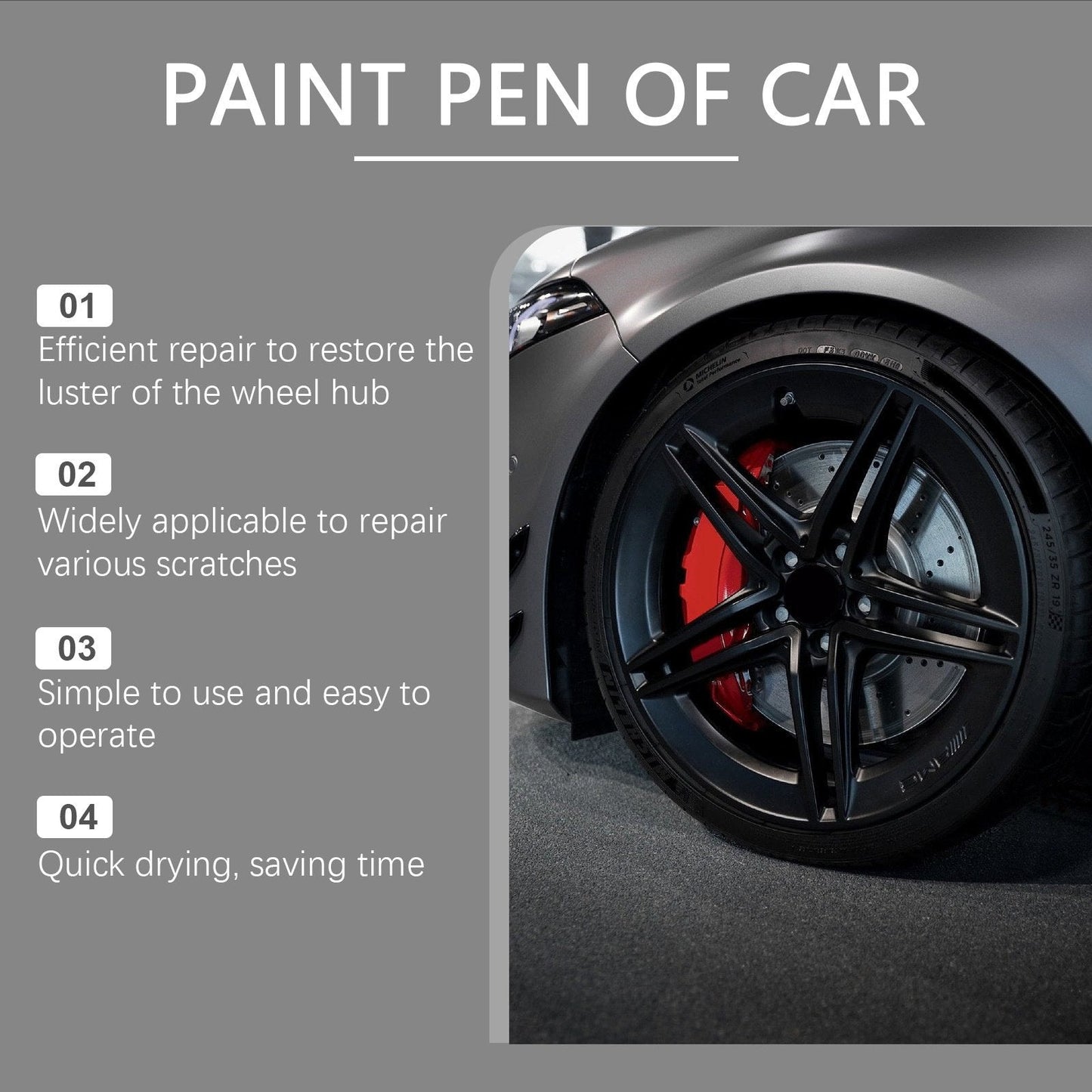 ✨ BUY 2 GET 1 FREE! 🔧 Magic Car Scratch Repair Pen – Permanent & No-Drip Formula – Fix rim scratches in minutes, includes clear coat – perfect for quick DIY fixes 🚗