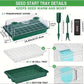🥳2026 HOT SALE🥳💞50K+ SOLD! 🎉🌱 50% OFF! Seed Starter Trays with Grow Light – adjustable humidity, clear view & ventilation. Grow strong seedlings faster! 🛡️✅