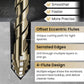 🥳2026 HOT SALE🥳💞50K+ SOLD!🔥🪚 50% OFF! 4‑Flute Serrated Eccentric Drill Bit Kit – 4 cutting edges, titanium‑coated, fast chip removal. Drills tile, wood, metal & concrete. A must‑have for DIYers! ⚡✨