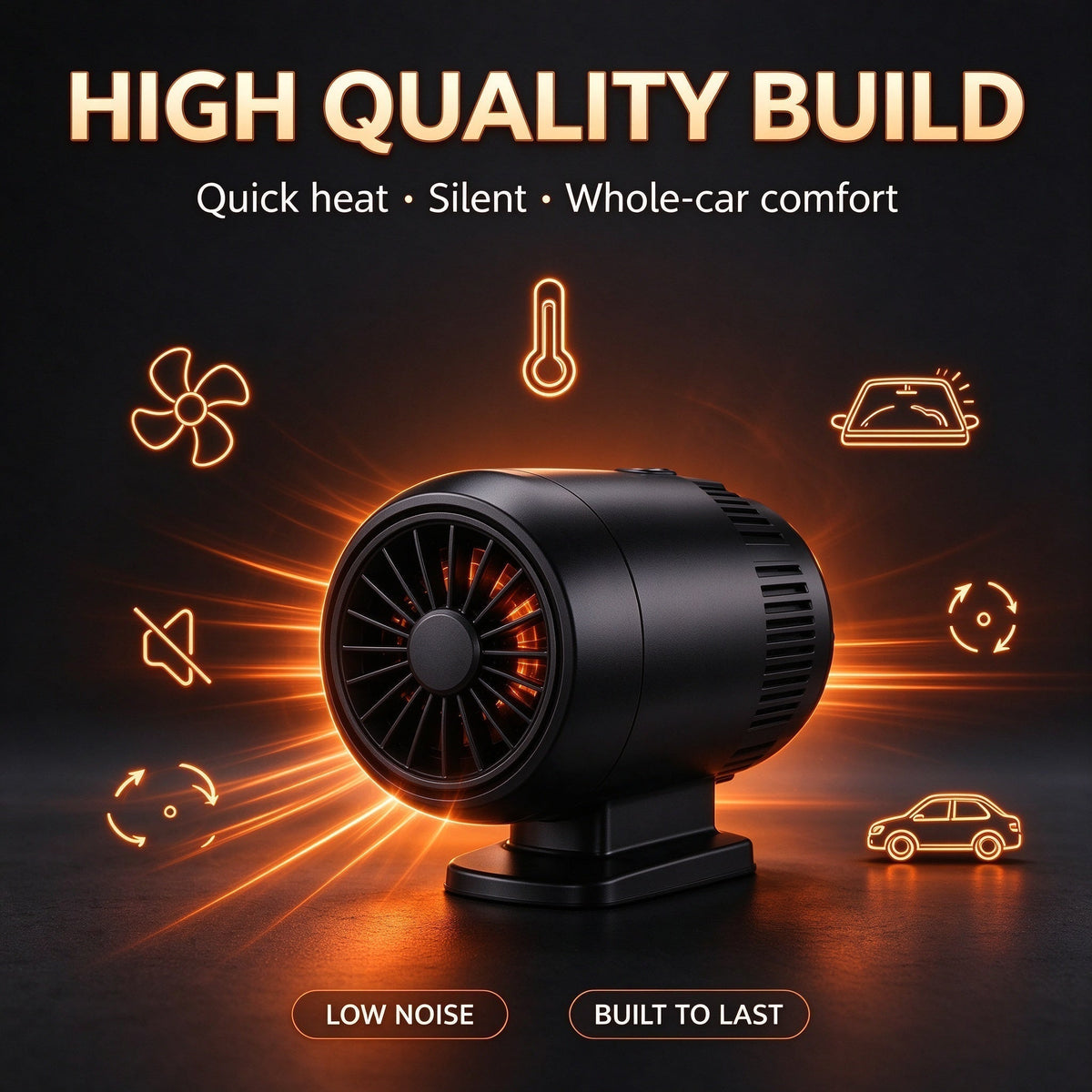 🥳2026 HOT SALE🥳💞50K+ SOLD! 🚗🔥 50% OFF! 2-in-1 Portable Car Heater & Windscreen Defroster – compact 12V, fast heat clears frost & fog, 360° rotation & 3 gears. Warm, clear driving in minutes! 🛡️✅