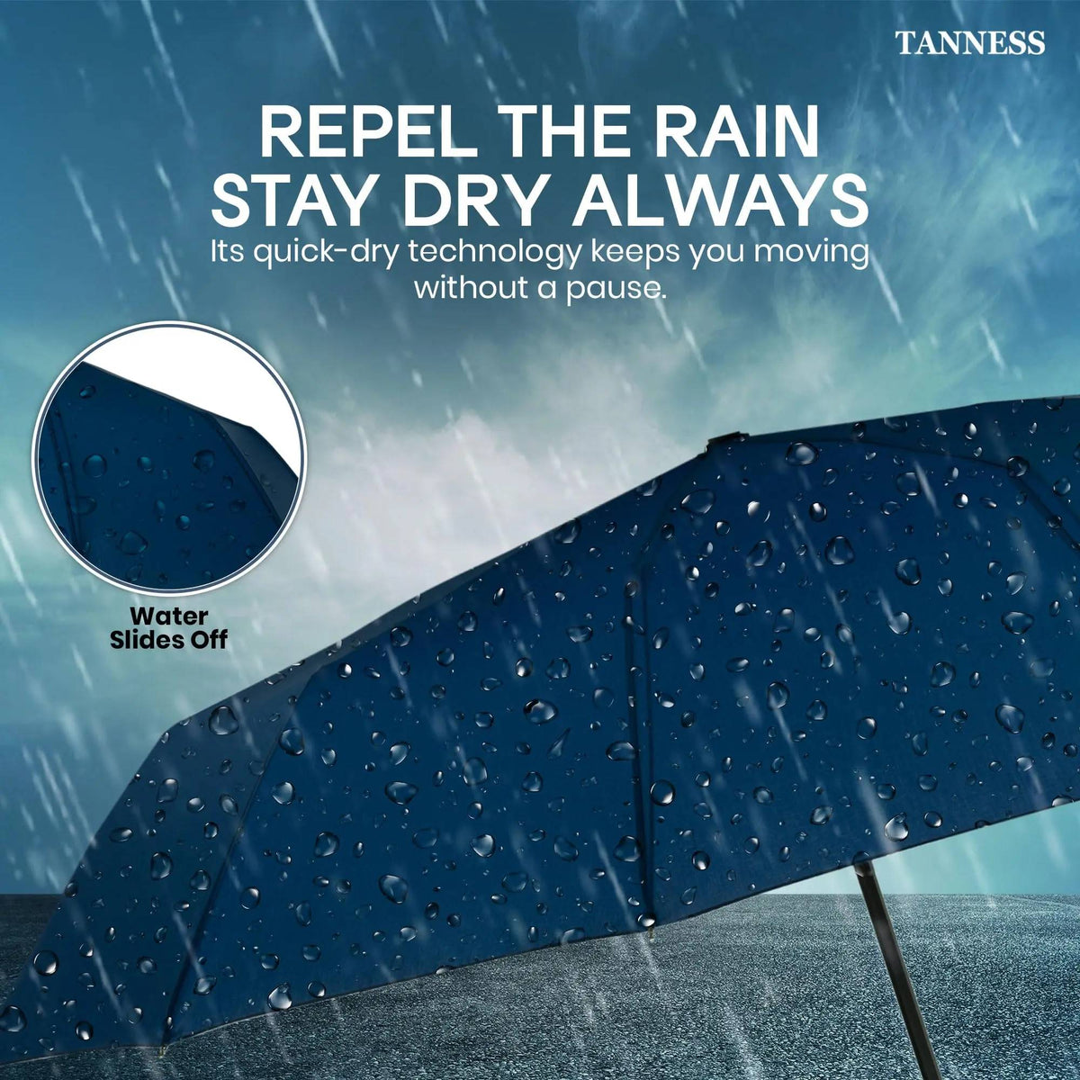 🥳2026 HOT SALE🥳💞50K+ SOLD! ☔💨 50% OFF! Windproof Compact Umbrella – 10 reinforced ribs flex in strong gusts without flipping. Water-repellent canopy sheds rain instantly – stay dry from your front door to the high street! 🏠🚶