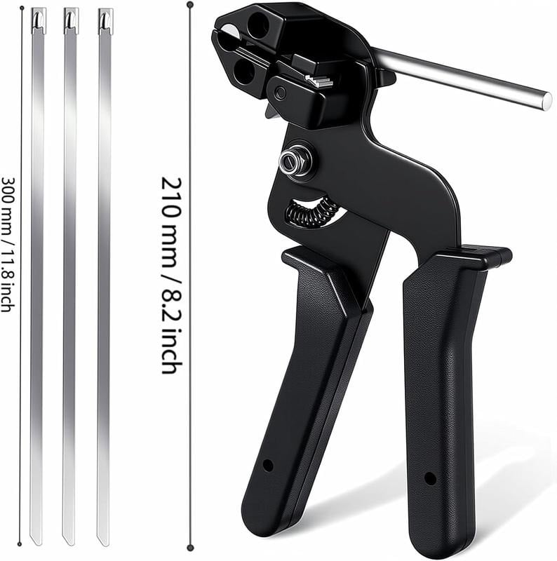 🥳2026 HOT SALE🥳💞50K+ SOLD!🛠️✨ 50% OFF! 304 Stainless Steel Zip Tie Set – 4X strength, weatherproof. Use for garden, garage, cables & more. Comes in assorted sizes. 📦🔨