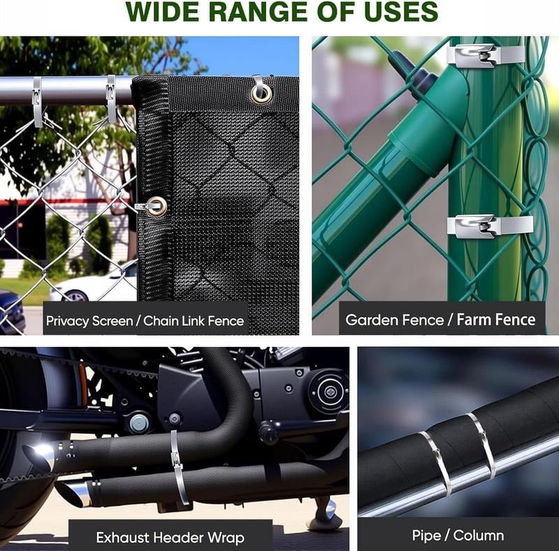 🥳2026 HOT SALE🥳💞50K+ SOLD!🛠️✨ 50% OFF! 304 Stainless Steel Zip Tie Set – 4X strength, weatherproof. Use for garden, garage, cables & more. Comes in assorted sizes. 📦🔨