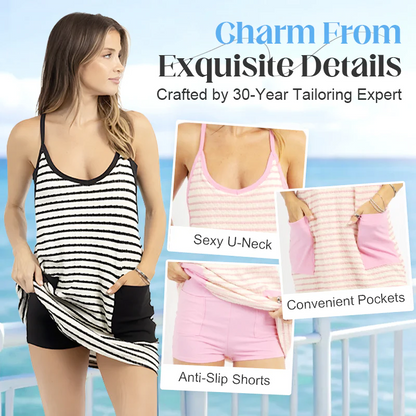 🥳2026 HOT SALE🥳💞50K+ SOLD!🔥👗50% OFF! Women's Sleeveless Summer Dress with Shorts – 2-in-1 effortless style! Built-in shorts for comfort & confidence. Ready in seconds for sunny days. 🌞🌸