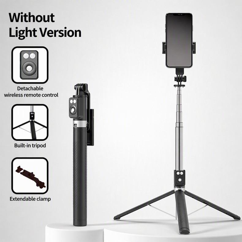 🥳2026 HOT SALE🥳💞50K+ SOLD! 📱🤳 50% OFF! 180cm Smart Face-Tracking Selfie Stick – 360° auto follow, dual fill lights & built-in camera. Stay in frame for live streaming & videos! 🛡️✅
