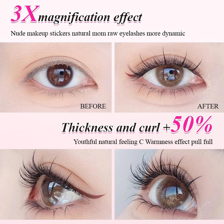 Waterproof Glue-free Realistic False Eyelashes💕