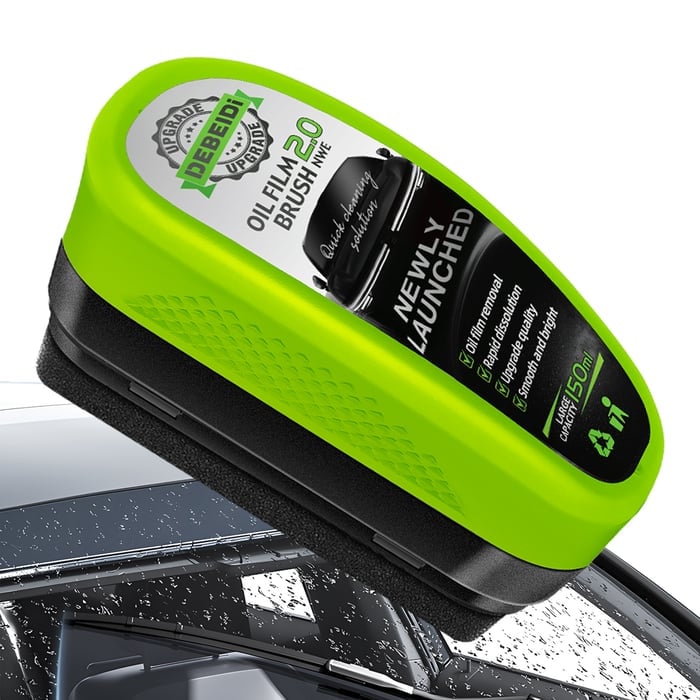 🥳2026 HOT SALE🥳💞50K+ SOLD!🚗✨ BUY 2 GET 1 FREE! Car Oil Film Removal Brush – No more wiper blur! Removes stubborn road grime & oily film. DIY clean windscreen – save on costly auto detailing! 🧼💨