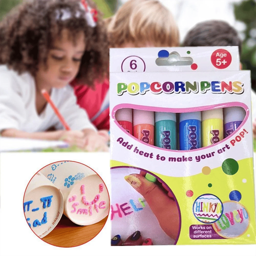 🥳2026 HOT SALE🥳💞50K+ SOLD!🎄✨ 55% OFF + Buy 3 Pay 2! Magic Puffy Pens – Draw, heat & watch it puff up! 3D art fun for kids – great for Christmas gifts & DIY projects. A creative surprise! 🖍️🎨