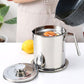 🥳2026 HOT SALE🥳💞50K+ SOLD!🍳🧴 50% OFF! Oil Filter Pot – 304 stainless steel, fine mesh filter. Stores & reuses frying oil. Dust‑proof lid, drip‑free pour. A kitchen must! 🛡️✨