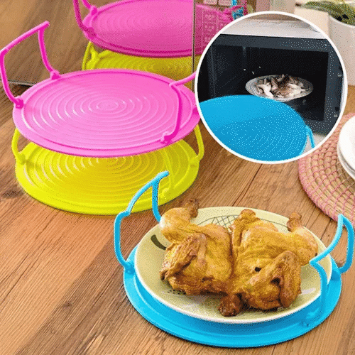🥳2026 HOT SALE🥳💞50K+ SOLD! ⏱️🔥 50% OFF! Microwave Folding Tray – Create 2 layers, heat 2 dishes at once – save time & energy! Food‑grade silicone, heat‑resistant up to 480°F. From £6.99 – buy more, save more! 🍱✨