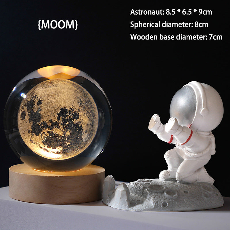 🥳2026 HOT SALE🥳💞50K+ SOLD!💫🌌 Bring the Galaxy into Your Room. 3D Crystal Ball Night Light – 50% OFF! ✨🌙