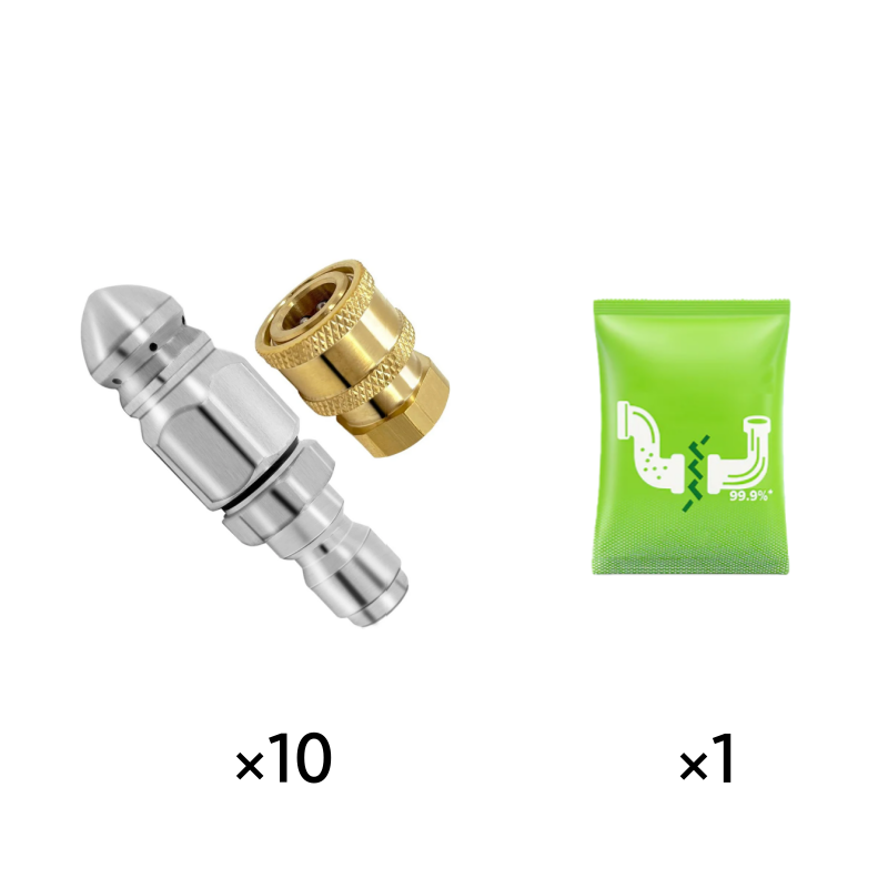 🥳2026 HOT SALE🥳💞50K+ SOLD!🏠🌊 From Home to Industry – One Nozzle Handles All. Versatile Pipe Cleaner – Buy More, Get More Free! 🎁🔩