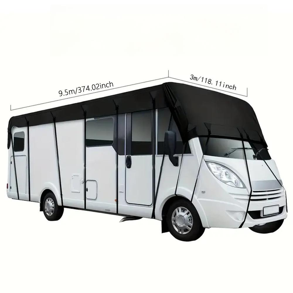 🥳2026 HOT SALE🥳💞50K+ SOLD! 🚐☔ 50% OFF! Caravan & Motorhome Roof Cover – 210D Oxford, silver-coated, adjustable straps & 2 tension straps. Protects roof from rain, leaves & costly repairs! 🛡️✅