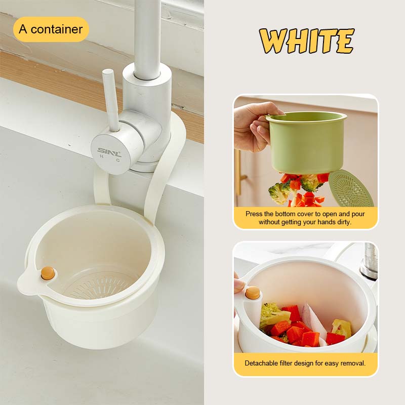 🥳2026 HOT SALE🥳💞50K+ SOLD!🚫💧 Stop Clogged Sinks for Good! Push-to-Empty Food Catcher Basket Half Price🧺✨