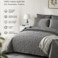 🥳2026 HOT SALE🥳💞50K+ SOLD! 🛏️✨ 50% OFF! 100% Cotton Bedding 4-Piece Set – embossed floral pattern, breathable & certified safe. Duvet cover, sheet & 2 pillowcases. Cosy all year round! 🛡️💚