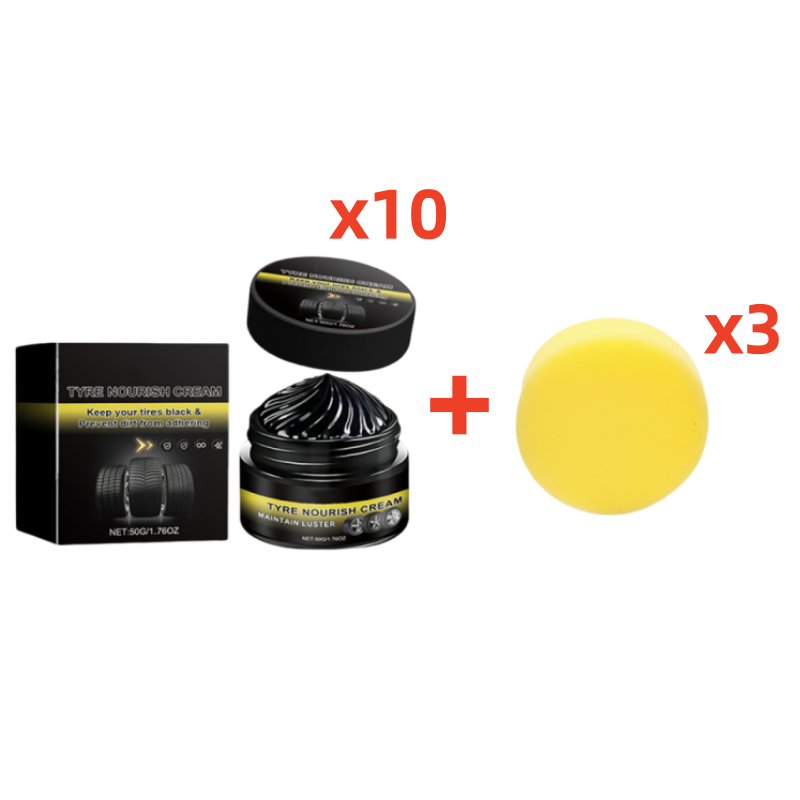 🥳2026 HOT SALE🥳💞50K+ SOLD!💥🚗✨ 50% OFF! Tire Wax – Restores deep black gloss instantly. Blocks UV, repels dirt. Quick & easy application. A showroom shine in minutes. 🚘🕊️
