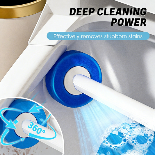 🥳2026 HOT SALE🥳💞50K+ SOLD!🚽🧼 50% OFF! Disposable Toilet Brush – 360° rotating head, built-in cleaner. Long handle, no bending. One-click replace, auto-open lid. Hygienic & easy. 🛡️✨