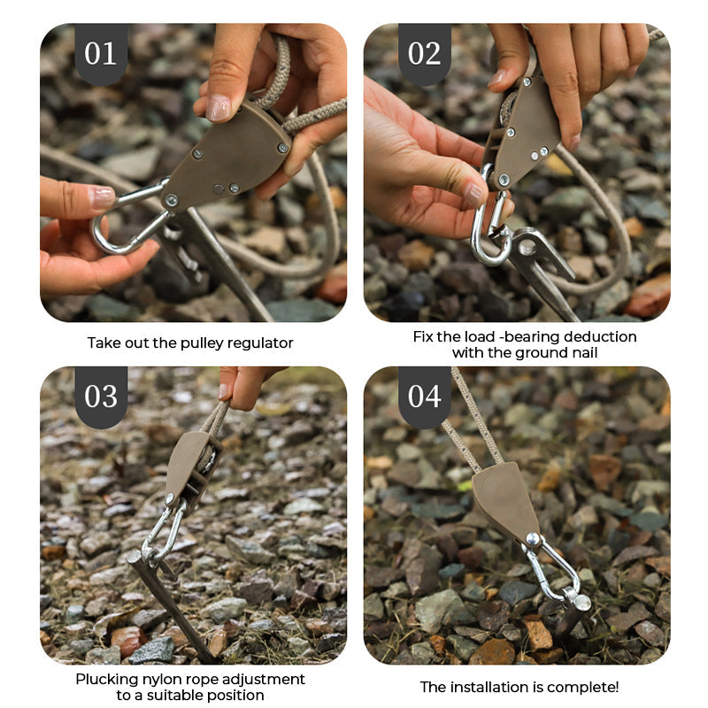 🥳2026 HOT SALE🥳💞50K+ SOLD!⛺✨ 50% OFF! High-Strength Fix Rope – Ultralight, reflective & easy to adjust. Secure your campsite quickly. Gear up for adventure. 🏕️⚡