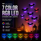 🥳2026 HOT SALE🥳💞50K+ SOLD! 🧛‍♀️🖤 50% OFF! Halloween Bat Wall Stickers – No adhesive needed, peel & stick. Remove without residue – perfect for doors, windows & walls! 🪟✅