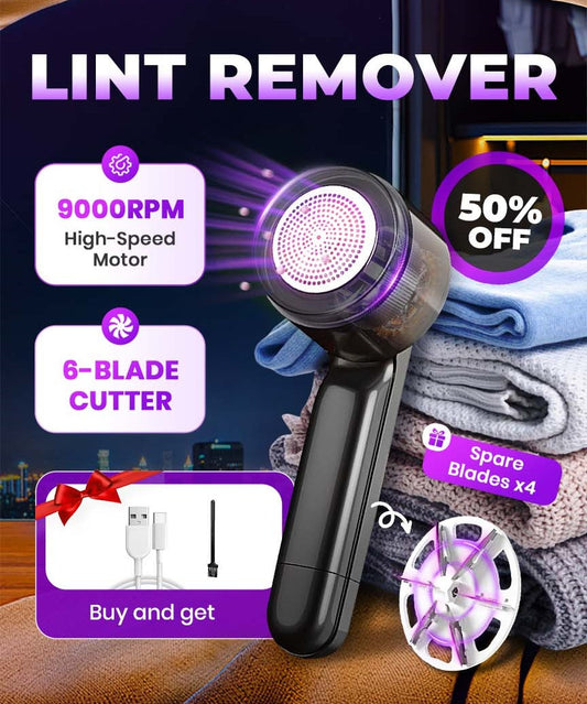 🥳2026 HOT SALE🥳💞50K+ SOLD!🔥🔄Last Day - 50% OFF!  2-in-1 Electric Lint Remover – Instantly Renews Fabrics & Shaves Pillings, Effortless Garment Care for a Like-New Wardrobe. 🧥✨