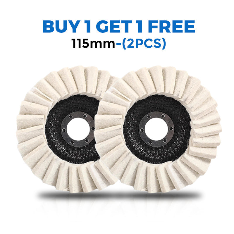 🥳2026 HOT SALE🥳💞50K+ SOLD!🏆⚡ Gentle Power for a Flawless Shine. Professional Wool Felt Flap Discs – NOW 50% OFF! 💎🔧