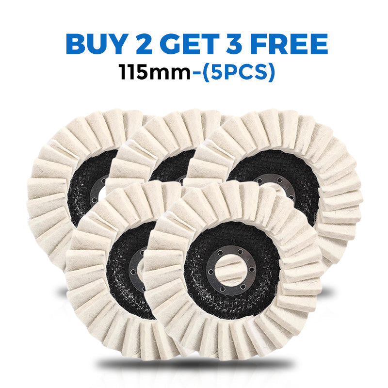 🥳2026 HOT SALE🥳💞50K+ SOLD!🏆⚡ Gentle Power for a Flawless Shine. Professional Wool Felt Flap Discs – NOW 50% OFF! 💎🔧
