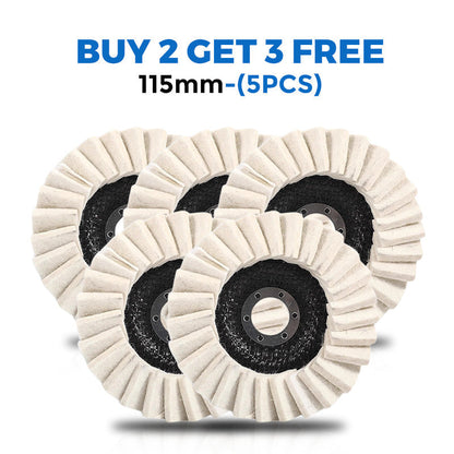 🥳2026 HOT SALE🥳💞50K+ SOLD!🏆⚡ Gentle Power for a Flawless Shine. Professional Wool Felt Flap Discs – NOW 50% OFF! 💎🔧