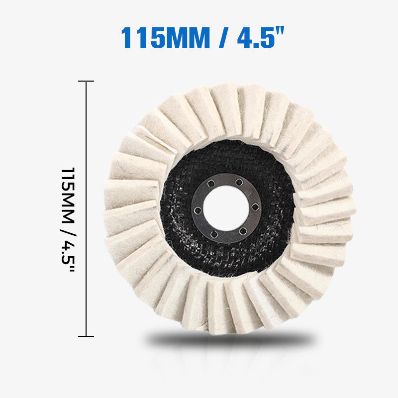 🥳2026 HOT SALE🥳💞50K+ SOLD!🏆⚡ Gentle Power for a Flawless Shine. Professional Wool Felt Flap Discs – NOW 50% OFF! 💎🔧