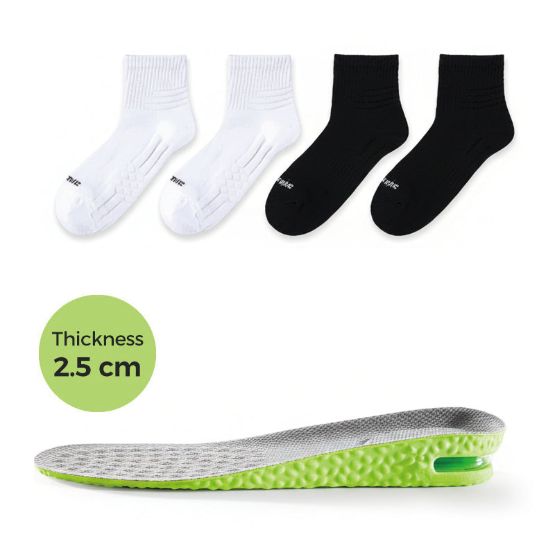 🥳2026 HOT SALE🥳💞50K+ SOLD!🦶🛡️ 50% OFF! Height‑Increasing Insoles – Breathable, sweat‑wicking, natural lift. Keep feet fresh & pain‑free. 🕊️💚