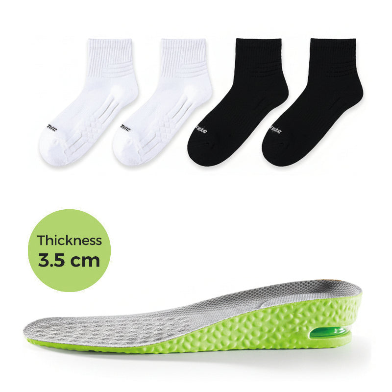 🥳2026 HOT SALE🥳💞50K+ SOLD!🦶🛡️ 50% OFF! Height‑Increasing Insoles – Breathable, sweat‑wicking, natural lift. Keep feet fresh & pain‑free. 🕊️💚