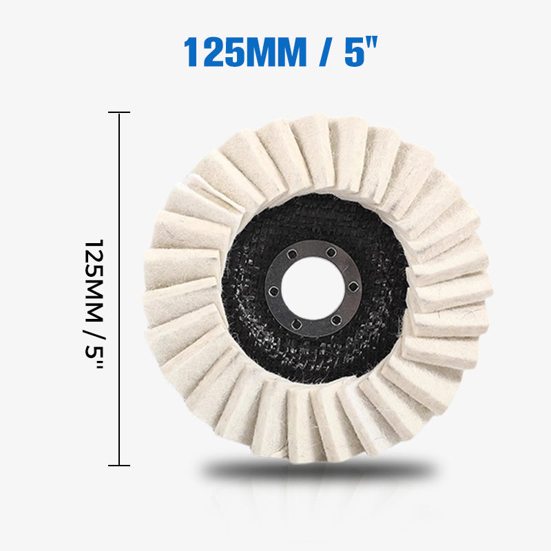 🥳2026 HOT SALE🥳💞50K+ SOLD!🏆⚡ Gentle Power for a Flawless Shine. Professional Wool Felt Flap Discs – NOW 50% OFF! 💎🔧