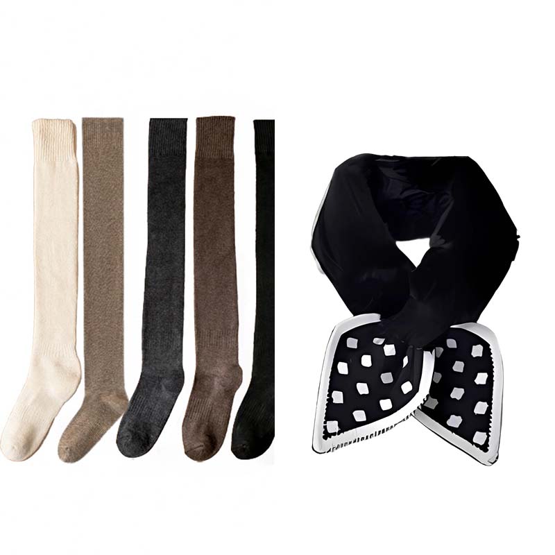 🔥🥳2026 HOT SALE🥳💞50K+ SOLD!🧦🤝✨ Classic Elegance, Effortless Wear | Soft & Stretchy Thigh High Socks❤️🔥🧦