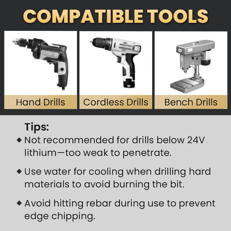 🥳2026 HOT SALE🥳💞50K+ SOLD!🔥🪚 50% OFF! 4‑Flute Serrated Eccentric Drill Bit Kit – 4 cutting edges, titanium‑coated, fast chip removal. Drills tile, wood, metal & concrete. A must‑have for DIYers! ⚡✨
